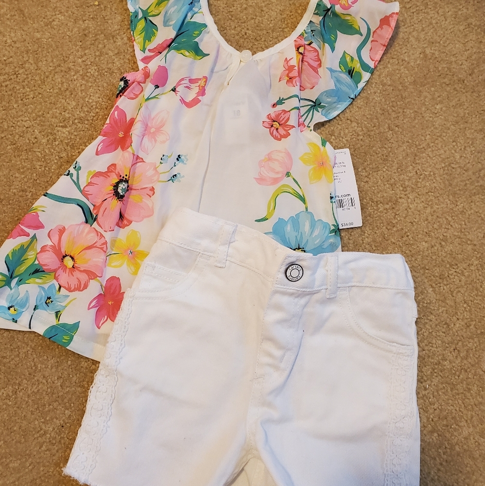 18 Months Floral Too and Shorts Set NEW!